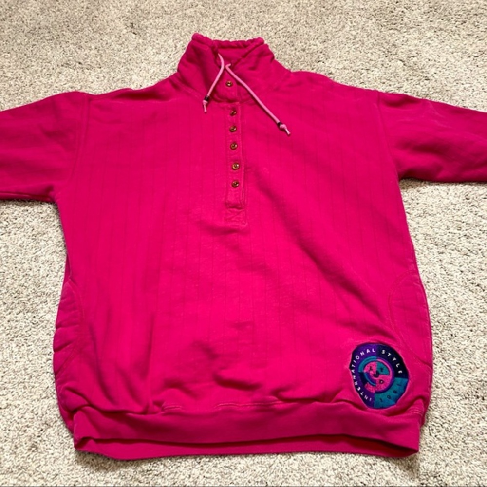 1991 The Limited International Style Pink Retro Vintage Turtleneck Sweater- M